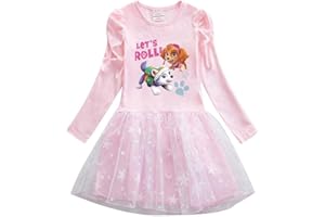 Nemopter Vestido de princesa para niña, para primavera, otoño y otoño
