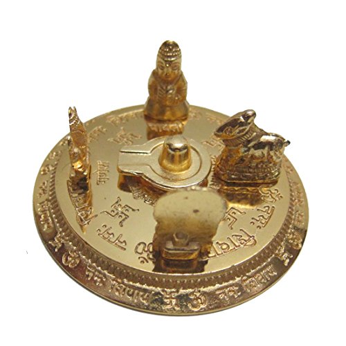 Odisha Bazar Shiv Parivar with Shivling Shri Kartik Shri Ganesh mata Parvati and Shri Nandi giallo