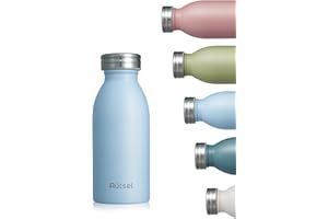 Autsel Botella Agua Acero Inoxidable 350ml Botella Termica, Deportiva Cantimplora Sin BPA, Termo con pared Doble Aislamiento Mantener 12H Caliente/24 Frío