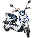 Produktbild Elektroroller E Rider 1200W Elektrisches Street Bike Moped Adult Motorrad bis 45km / h (Weiß)