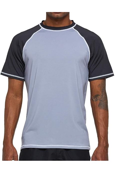 Rashguard Uomo Arcweg Maniche Corte UPF 50+ - Protezione Solare Per Surf E Nuoto - Foto 10