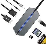USB C Hub（8- in -1）, Dootoper Type C Adapter mit 3 USB...