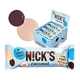 Nicks Coconut, Chocolate Coated Coconut Bar no Added Sugar, Gluten Free 20 x 40g