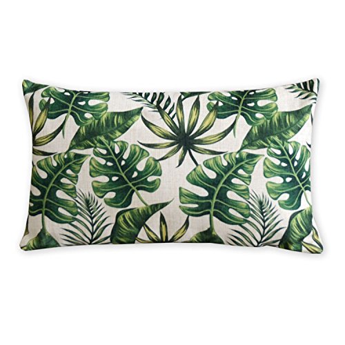 Tropische Pflanzen und Flamingos Baumwolle Leinen Kissenbezüge AMERICAN ART Dekokissen Kissen Home Decor Sofa werfen Kissenbezug almofada