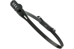 Hiplok Z LOK COMBO V2, Sangle de sécurité multifonctionnelle, Unisex, BLACK, Périmètre de fermeture de 45cm