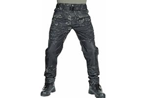 MEIION Apexcargo Pantalon Tactique Moto, Treillis Militaire Randonnée Chasse, apex Cargo Pantalon de Travail Homme Chantier avec Plusieurs Poches