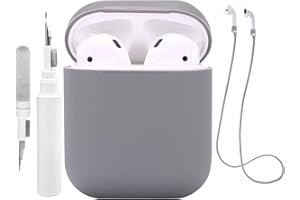 Teyomi Etui kompatybilne z Airpods 1, kompatybilne z Apple AirPods 2 Case, do etui ochronnego z silikonu z Smycz sportowa [obsługa bezprzewodowego ładowania]