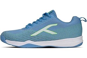HUNDRED Blade Lite Non Marking Badminton Shoes | Unisex | Material: Knitted Upper & Rubber Sole | Perfect for Squash Table Tennis Basketball & Indoor Sports