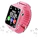 Produktbild Joyeer Smart Watch Kinder Sicherheit Anti-Lost GPS Tracker Smartwatch Touchscreen mit Kamera Facebook Kinder SOS Notfall Baby Geschenke Uhr für Iphone & Android , pink
