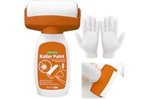 KBIBCK Brosse Roulante de Réparation Murale, 500g Retouche Peinture Blanc Mur, Brosse à Rouleau avec Pâte de Réparation Murale, Peinture au Rouleau de Réparation Murale pour Taches, Graffitis, Rayures