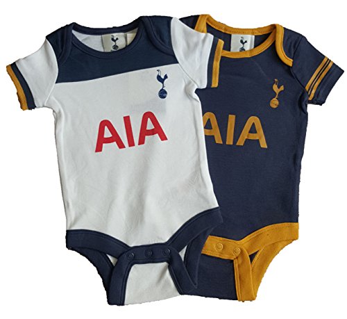 Official Tottenham Hotspur Baby Kit Bodysuits - 2 Pack - 2016/17 Season (0-3m)