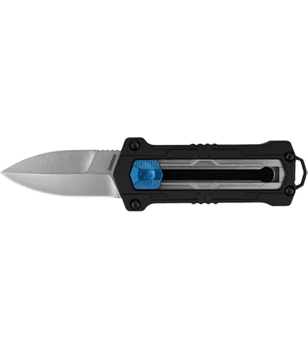 Kershaw Blur Taschenmesser – 3,4 Zoll Stonewashed Klinge, Aluminium-Griff, SpeedSafe Öffnung