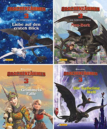 Preisvergleich Produktbild 4er Drachenzähmen leicht gemacht 3 1-4 (Nelson Mini-Bücher)