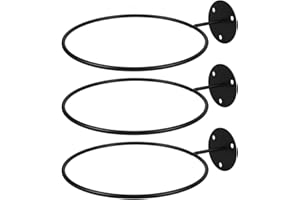 Operitacx Wall-Mounted Ball Holder, Universal Iron Football Holder Basketball Holder, Ball Holders for Wall, Football, Basketball, Volleyball