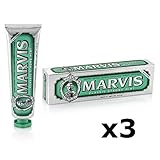  Marvis Toothpaste Classic Strong Mint 85ml, 3er Pack (3 x 85ml)