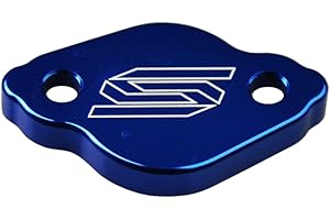 SCAR Bremszylinder deckel HINTEN kompatibel mit YAMAHA YZ YZF WR WRF WRX XT TRICKER 03-23 - Blau