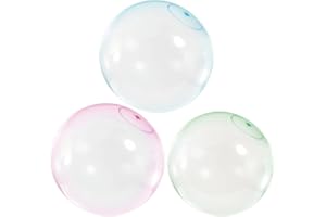 XZSKD 3PCS Super Bubble Ball Bubble Ball, Inflatable TPR Ball, Bubble Balloons, Giant Water Bubble Ball, For Outdoor Play and Ideal for Boys and Girls (3 Colors)