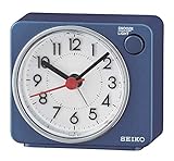 Seiko Wecker, Kunststoff, blau, 6.5 x 7.4 x 3.8