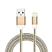 Produktbild myfei Micro-USB-Kabel, strapazierfähig 1 m USB 2.0 Schnell Daten Ladegerät Frühling Kabel für iPhone und Android Spring Metall Linien Ladekabel für iPhone 7/7 Plus/6/6S/6 PLUS/6S Plus, iPhone 5/5S/5 C, iPad, iPod