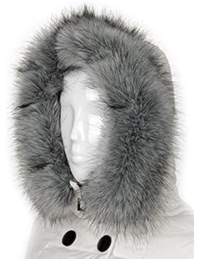 Futrzane Kapuzen Fellkragen für Kapuze Pelz Schal Fellstreifen