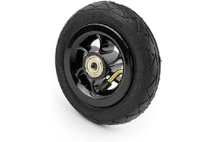 L-FASTER 5 Zoll Inflationsrad mit Metallnabe 5 X 1 Pneumatischer Reifen mit Innenrohr Elektrofahrzeug 5 Zoll Pneumatikrad Go Kart Caster (black wheel)