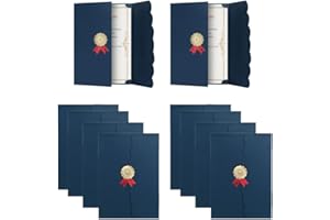 HAOZAIKEJI Zertifikat Mappe A4 Urkundenmappe mit 10er Hülle Urkunden Halter Schutzhülle Pappe Urkundenpapier Ordner Diplom Dokument Zeugniss Urkundenhülle Papier Zeugnissemappe für Certificate