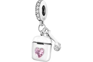 MULA Charm Bead Ciondolo Donna Argento Fascino per Bracciali e Collane