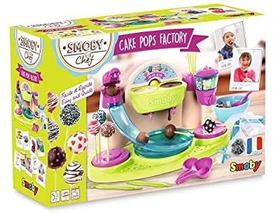 Smoby Toys, 312103, Chef Cake Pops Factory, Nombreuses Fonctions, 4 Fiches Recettes Incluses