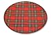 Produktbild Teller aus Kunststoff mit Schotten Caro Muster 26.5 cm