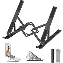 OUGEP Laptop Ständer Faltbar - Höhenverstellbar Für 10-15.6 Zoll Geräte