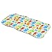 REVERSIBLE cotton & minky Pram INSERT, LINER covers Universal (elephant/blue)