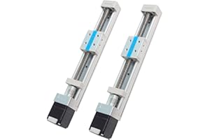 FUYU FSK30J 2 Pieces Mini-Linearführungsschiene Kugelumlaufspindel Linearantrieb linearer kleiner CNC Nema-11 Schrittmotor 100mm Hub