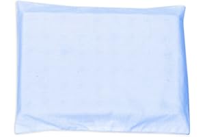 Andy & Helen Federa per cuscino Culla e Carrozzina in 100% cotone anallergico, 37x28 cm, colore Celeste