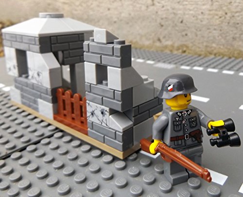 Modbrix 50333 – ✠ Wehrmacht Bunker inkl. Custom Minifigur Wehrmacht Soldat und umfangreiche Bewaffnung ✠ - 2