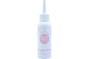 ‎HAPPY SPRINKLES Happy Sprinkles Happy Drip Creamy White 130g - Lebensmittelfarbe aus Schokolade zum Backen - Ideale Tortendeko - Backzubehör für Kekse, Eis & Kuchen