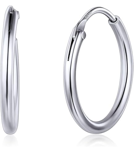 Orecchini Donna Grandi A Cerchio In Argento 925 Vintage Con Perline - Ipoallergenici, Stile Etnico Bohémien, Per Lei E Lui - 2