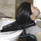 ATSALON Portable Cheveux Bacs pour Shampooing Lavabo Plateau Lavage Plateau Portable Cou Repos Oreiller Shampooing Rincer Bol Évier pour Salon Coiffeur Fauteuil Roulant Aide 17.71x12.60x11.81''