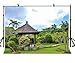 Produktbild GzHQ 7x5ft Park-Hintergrund-Pavillon-Gras-Blumen-Hintergrund für persönliche Partei und Fotografie-Studio-Hintergrund-Requisiten LYGY226