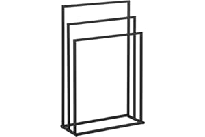 PHYSA WELLNESS & LIFESTYLE Physa Physa TR-1 Porte-Serviette sur Pied en Acier 3 Barres (3 Barres, Largeur 55 cm, Capacité de 6 kg, Gris foncé)