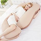 O&N Schwangere Kissen Schwangerschaft Kissen Seitenschläferkissen Multifunktionale Schwangere Frauen Kissen 165*80cm