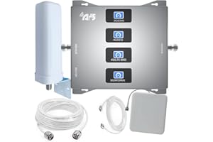 AYISSMOYE Amplificateur de Signal pour Téléphone Portable, Améliore la Réception,800/900/1800/2100mhz Band 1/3/8/20