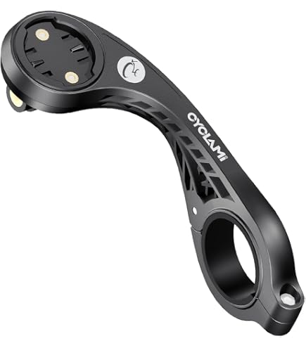 Supporto Manubrio Per Garmin – 25,4/31,8 Mm, Compatibile Edge 130/530/830/1030, In ABS Con Anelli E Chiave