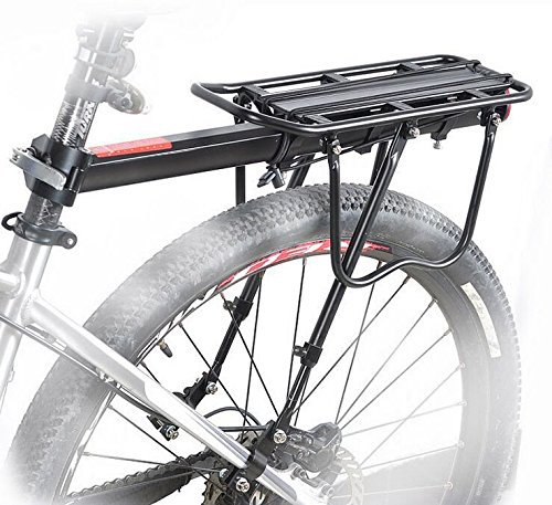 COMINGFIT® Universel Transporteur Cyclisme Porte-Bagages Arrière de Vélo Bicyclette Accessoires Équipement Support Footstock Support Vélo Racks Avec Réflecteur Pour de Longues de Cyclisme