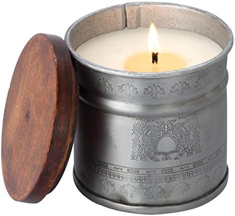 Himalayan Candles Archway Tobacco Bark Iron Pot Candle