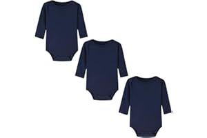 BINIDUCKLING Body Shaping Bebé-Niños Conjuntos，Ropa de una Pieza para Bebé， Mameluco Traje Recién Nacido ，Manga Larga，Pack de ３，0－２４M