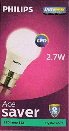 Philips Base B22 2.7-Watt LED Bulb (Cool Day Light and Pack of 1) (Cool Day Light)