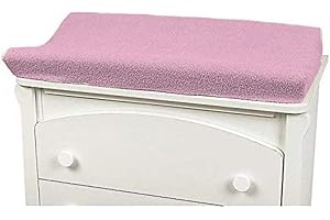 SHOPMIX Copri Fasciatoio 50x80cm 100% Cotone Assorbente Antiacaro Anallergico, Rosa, UNI