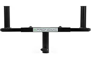 Pronomic BAT-02 adapter do statywu – widelec do stojaka – podwójny głośnik T-Bar – podwójny statyw – podwójny wspornik poprzeczny wysuwany – głośnik podwójny – czarny