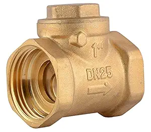 HPF 1-Inch Pipe Non Return Valve (Gold, 1-Piece) , 1-inch NRV Valve