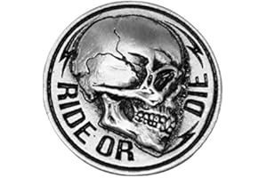 HELLS-DESIGN Pin's épinglette tête de Mort Skull Ride Or Die